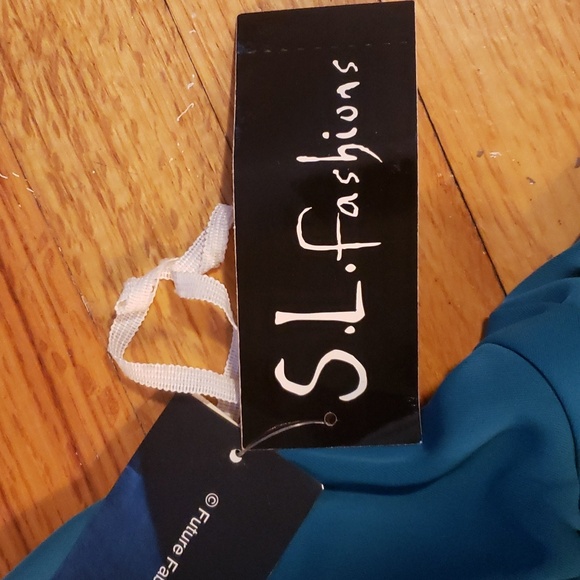 Nwt SL Fashions vintage halter dress size 16 - Picture 5 of 6